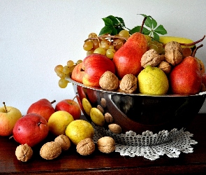 Owoce, Orzechy, Miska