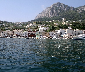 Włochy, Capri, Panorama, Miasta