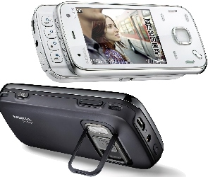 Nokia N86, Tył, Czarny, Srebrny