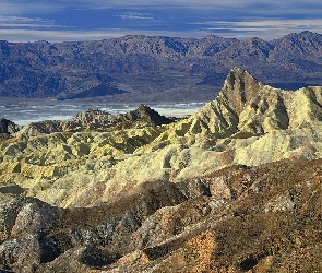 Góry, Point, Narodowy, Zabriskie, Park