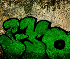 Zielone, Graffiti