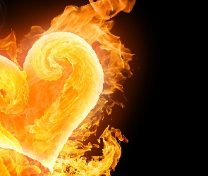 Serce, Płomienie, Miłość