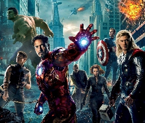 The Avengers, Budynki, Zniszczone, Bohaterowie