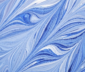 Wzory, Abstrakcyjne, Niebiesko, Białe
