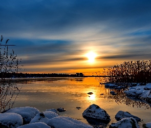 Słońca, Jezioro, Zachód