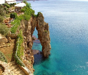 Skały, Restauracja, Morze