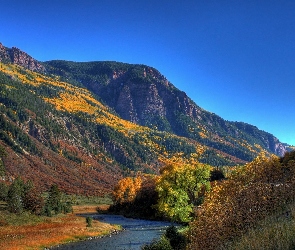 Rzeka, Jesień, Góry