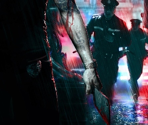 Deszcz, Tasak, Sleeping Dogs, Policjanci