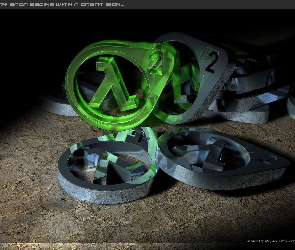 Half Life 2, logo, ziemie, chodnik