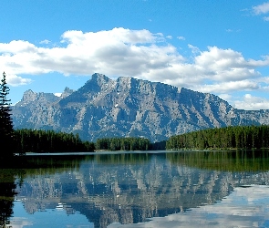 Park Narodowy Banff, Jezioro, Lasy, Góry, Kanada