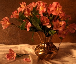 Bukiet, Alstromeria, Kwiatów