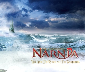 zamek, śnieg, Narnia, góry
