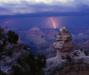 Błyskawica, Arizona, Grand Canyon