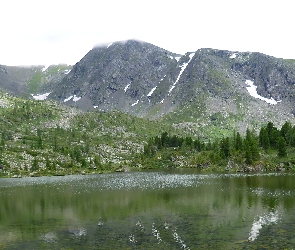 Góry, Drzewa, Jezioro