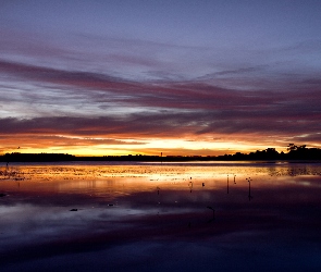 Słońca, Jezioro, Zachód
