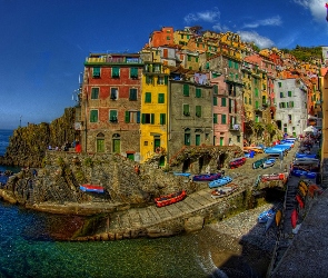 Riomaggiore, Włochy, Domy