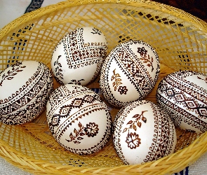 Jajka, Wielkanocne, Koszyk