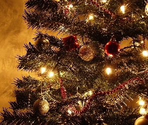 Bombki, Lampki, Choinka