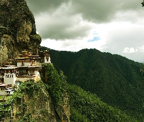 Paro Taktsang, Świątynia, Bhutan, Himalaje