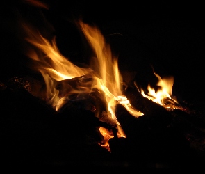 Ogień, Spalanie, Płomienie