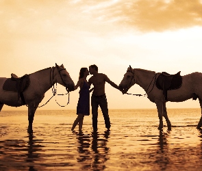 Konie, Miłość, Mężczyzna, Kobieta