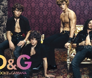 mężczyźni, jeans, spodnie, koszule, Dolce And Gabbana