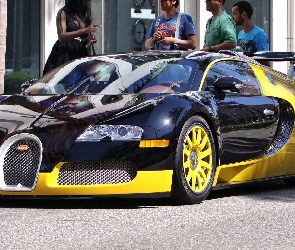 Żółto, Bugatti Veyron, Granatowy