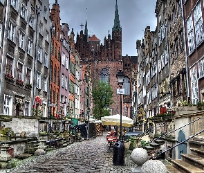 Ulica, Polska, Miasto, Gdańsk, Kamienice