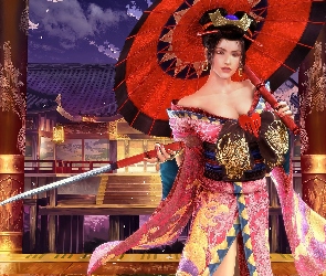 Setsuka, Kimono, Parasol