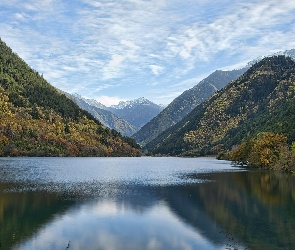 Chiny, Jezioro, Góry, Park Narodowy Jiuzhaigou