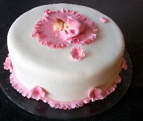 Dziecko, Małe, Tort, Dekoracje