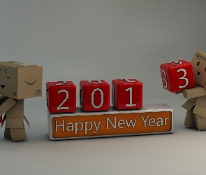 Happy, Danbo, 2013, New Year