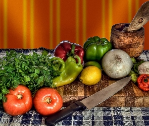 Warzywa, Nóż, Różne