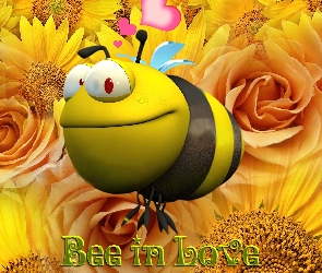 Kwiaty, Love, Pszczółka
