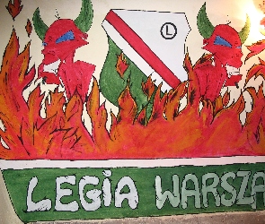 Diabły, Płomienie, Legia Warszawa