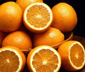 Miseczka, Pomarańcze, Drewniana