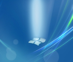 Operacyjny, Niebieski, Siedem, Windows, System