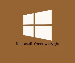 Microsoft, Brązowe, Eight, Tło, Windows