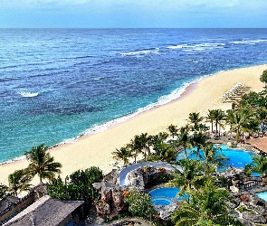 Morze, Plaża, Bali, Indonezja