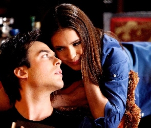 Pamiętniki wampirów, Nina Dobrev, Ian Somerhalder, The Vampirie Diaries