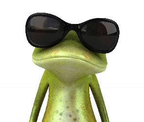 Ciemne, Okulary, Żaba