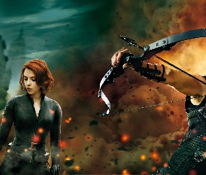 Jeremy Renner, Scarlett Johansson, Avengers, Bohaterowie