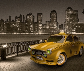 Taksówka, Grafika, Amerykańska