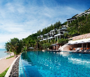 Hotel, Tajlandia, Plaża, Basen