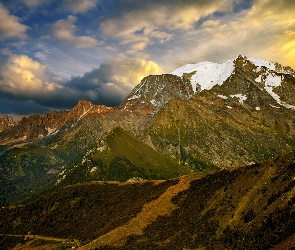 Chmury, Niebo, Góry