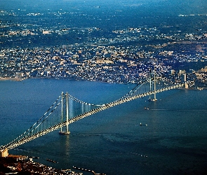 Miasto, Pearl Bridge, Wiszący, Most