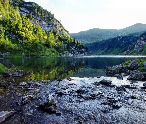 Las, Rzeka, Góry