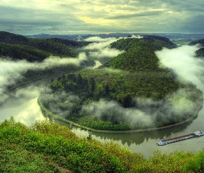 Rzeka, Góry, Z, Widok