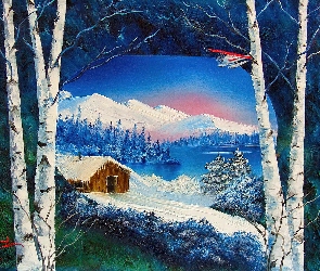Góry, Zima, Domek