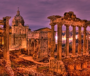 Rzym, Kolumny, Ruiny